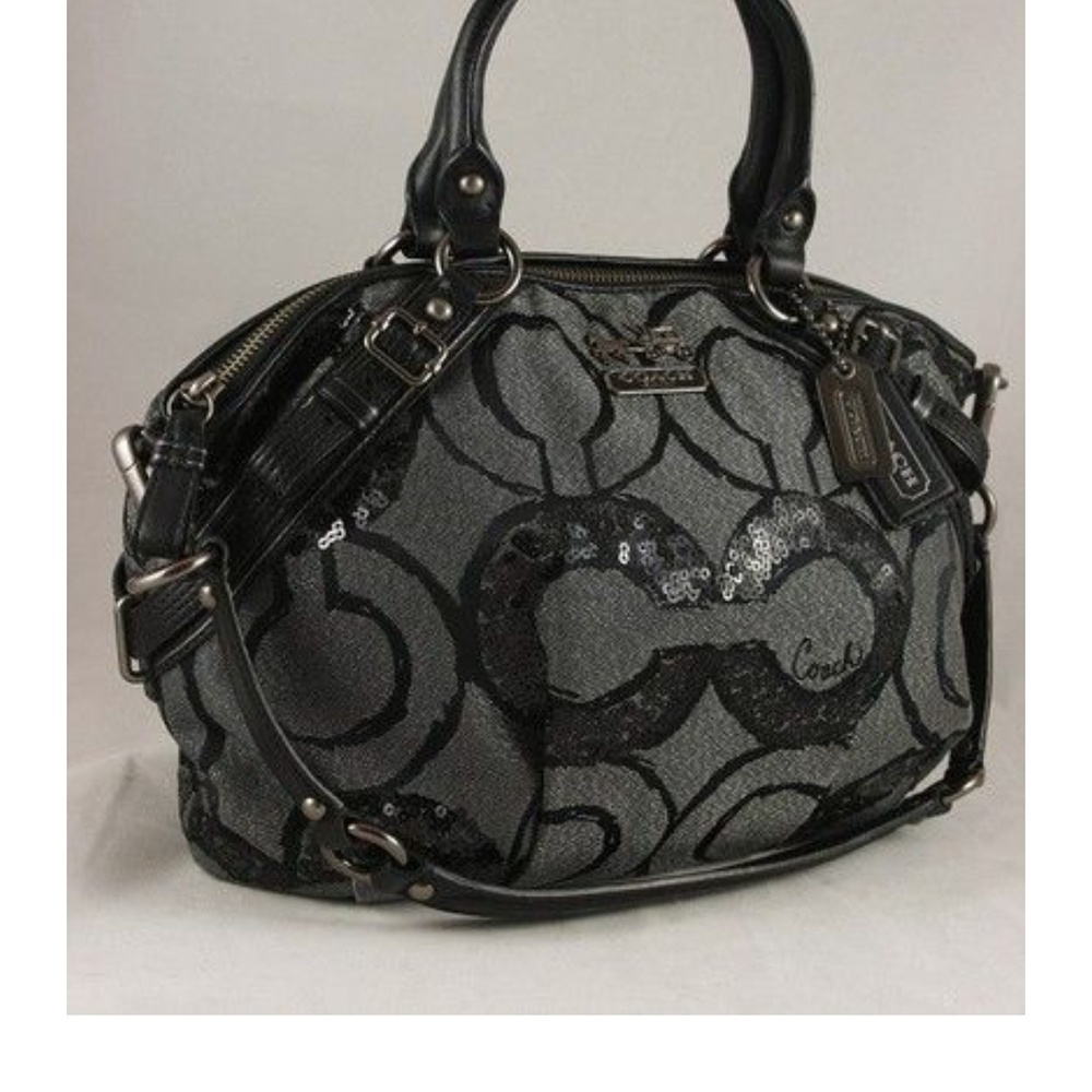 NWOT Coach Madison Sophia Sequin Op Art Satchel - Picture 1 of 14